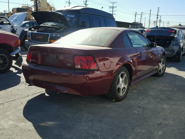 1FAFP40404F119496 - 2004 FORD MUSTANG RED photo 4