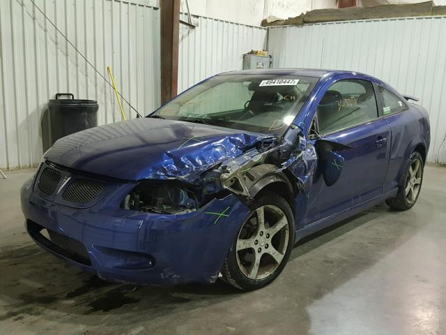 1G2AN15B077359344 - 2007 PONTIAC G5 GT BLUE photo 2