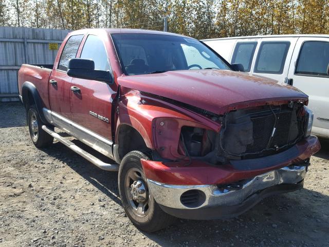 3D7KS28C36G179836 - 2006 DODGE RAM 2500 S RED photo 1