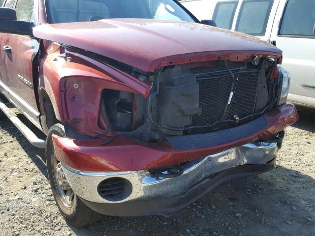 3D7KS28C36G179836 - 2006 DODGE RAM 2500 S RED photo 9