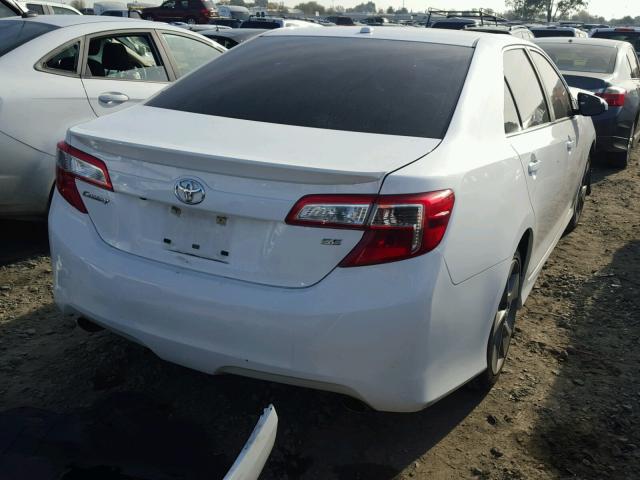 4T1BK1FK2CU016839 - 2012 TOYOTA CAMRY SE WHITE photo 4