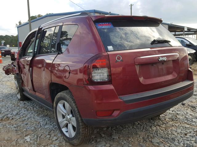 1C4NJCBA3ED643209 - 2014 JEEP COMPASS SP 栗色 照片 3