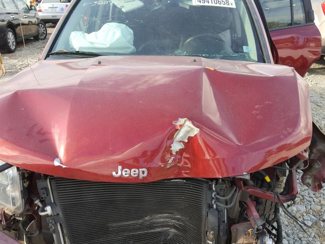 1C4NJCBA3ED643209 - 2014 JEEP COMPASS SP 栗色 照片 7