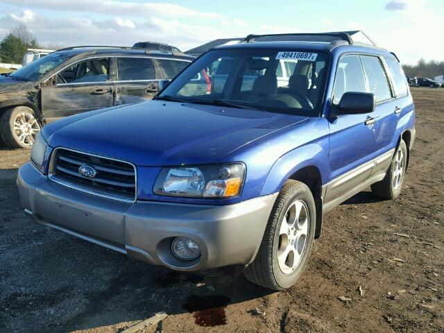 JF1SG65693H718839 - 2003 SUBARU FORESTER 2 BLUE photo 2