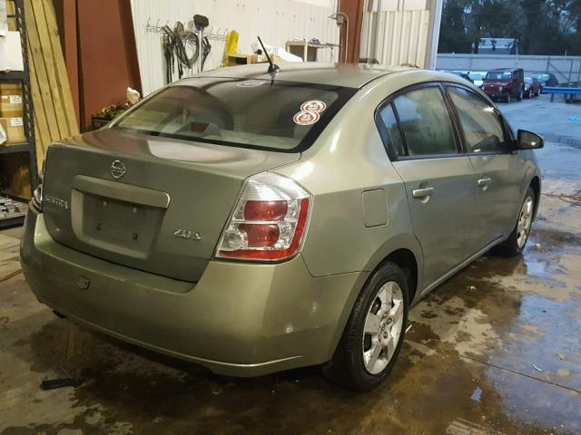 3N1AB61E27L660133 - 2007 NISSAN SENTRA 2.0 GREEN photo 4