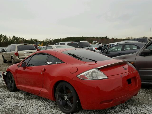 4A3AK34T06E003431 - 2006 MITSUBISHI ECLIPSE GT RED photo 3