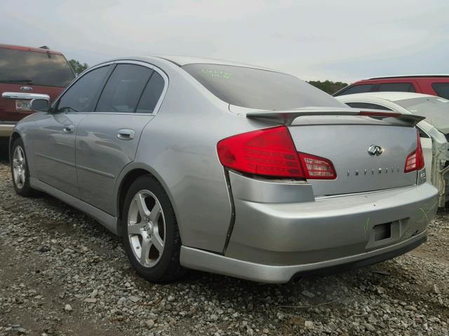 JNKCV51E74M109543 - 2004 INFINITI G35 GRAY photo 3