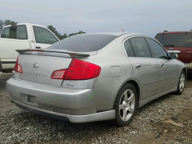 JNKCV51E74M109543 - 2004 INFINITI G35 GRAY photo 4