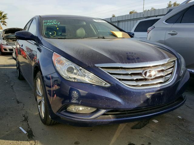 5NPEC4AC3CH376826 - 2012 HYUNDAI SONATA SE BLUE photo 1