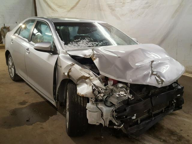 4T1BD1FKXCU027811 - 2012 TOYOTA CAMRY HYBR SILVER photo 1