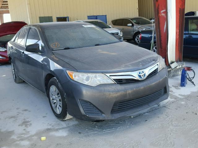 4T1BD1FK0CU008541 - 2012 TOYOTA CAMRY HYBR CHARCOAL photo 1