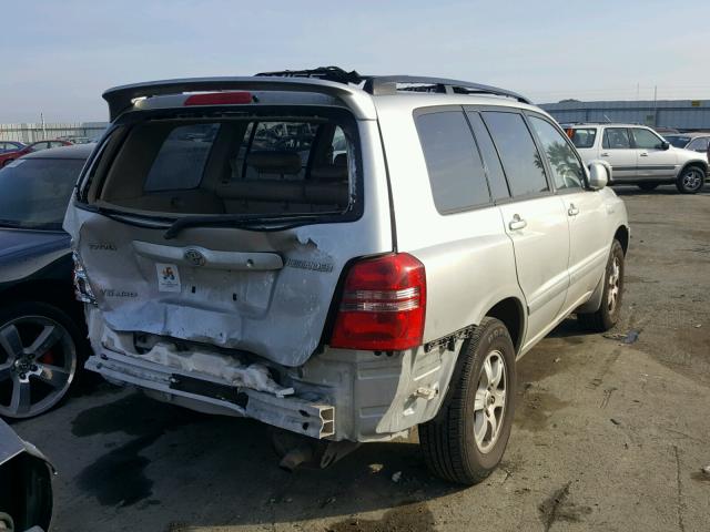 JTEHF21A510007916 - 2001 TOYOTA HIGHLANDER SILVER photo 4