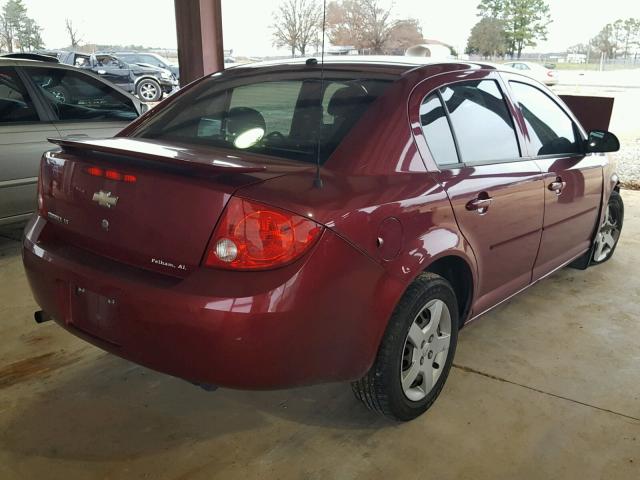 1G1AL58F487254825 - 2008 CHEVROLET COBALT LT RED photo 4