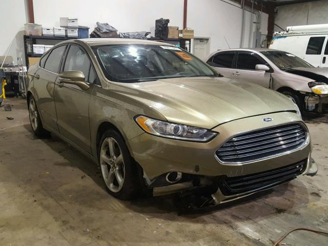 3FA6P0HR7DR138560 - 2013 FORD FUSION SE GREEN photo 1