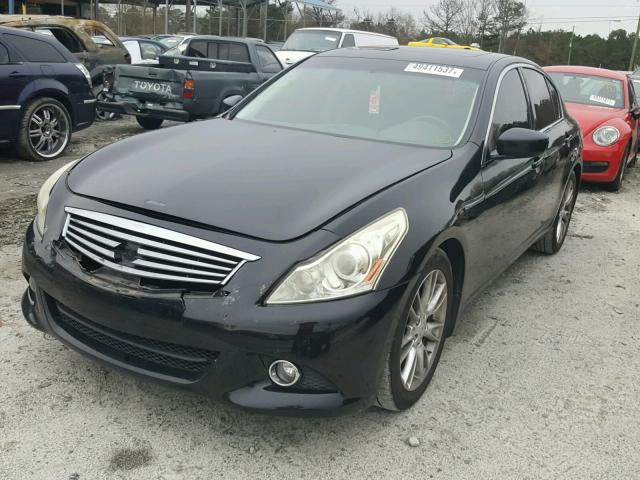 JN1CV6AP8AM403489 - 2010 INFINITI G37 BASE BLACK photo 2