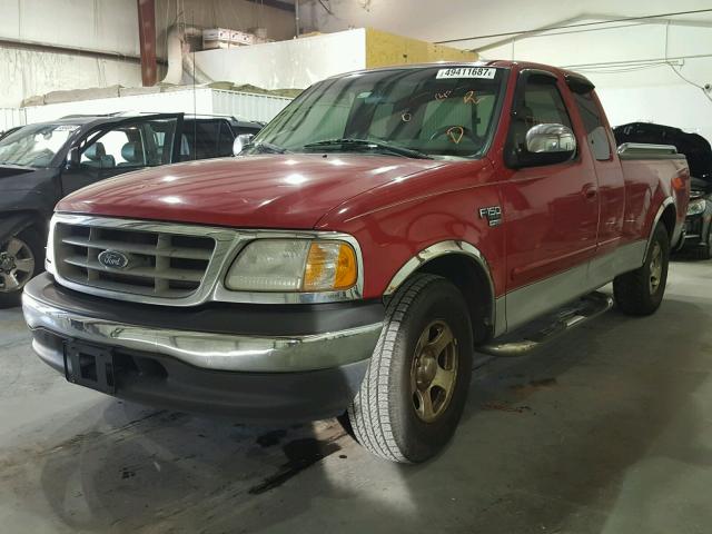 1FTRX17WX1KA55841 - 2001 FORD F150 RED photo 2