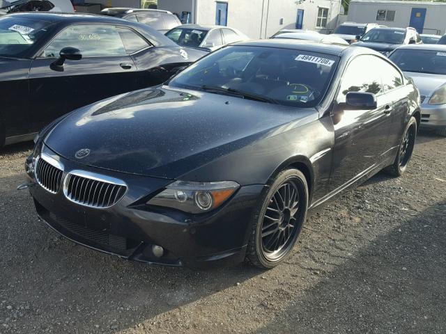 WBAEH73414B191232 - 2004 BMW 645 CI AUT BLACK photo 2