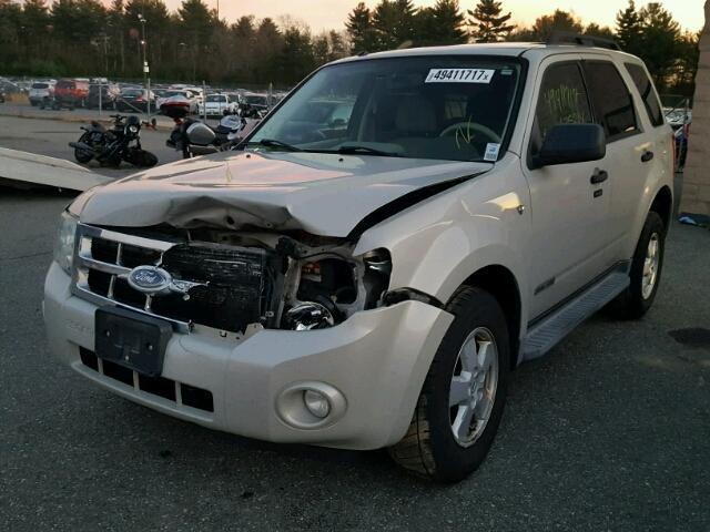 1FMCU93128KC67937 - 2008 FORD ESCAPE XLT CREAM photo 2