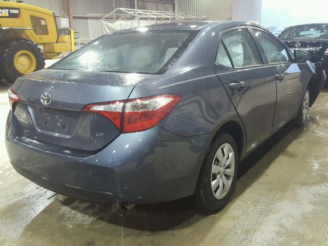 5YFBURHE6GP558792 - 2016 TOYOTA COROLLA L BLUE photo 4