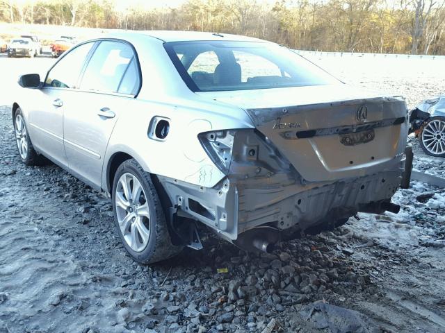 JH4KB26659C001441 - 2009 ACURA RL SILVER photo 3