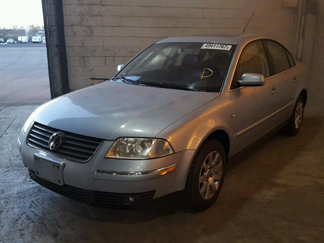 WVWPD63B33P297036 - 2003 VOLKSWAGEN PASSAT GLS BLUE photo 2