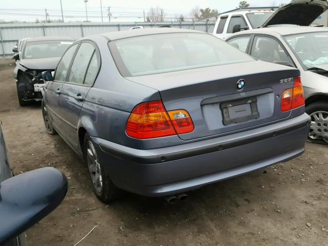 WBAET37403NJ41307 - 2003 BMW 325 I BLUE photo 3