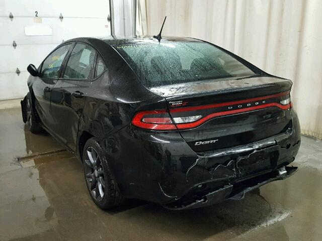 1C3CDFAA9FD391909 - 2015 DODGE DART SE BLACK photo 3