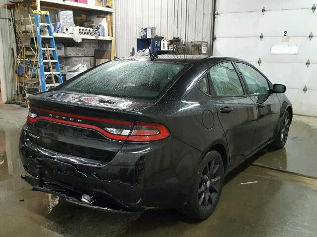 1C3CDFAA9FD391909 - 2015 DODGE DART SE BLACK photo 4