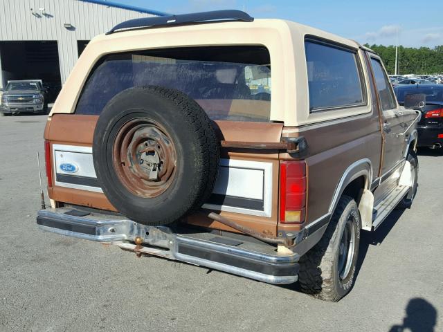 1FMDU15H7GLA13651 - 1986 FORD BRONCO U10 BROWN photo 4