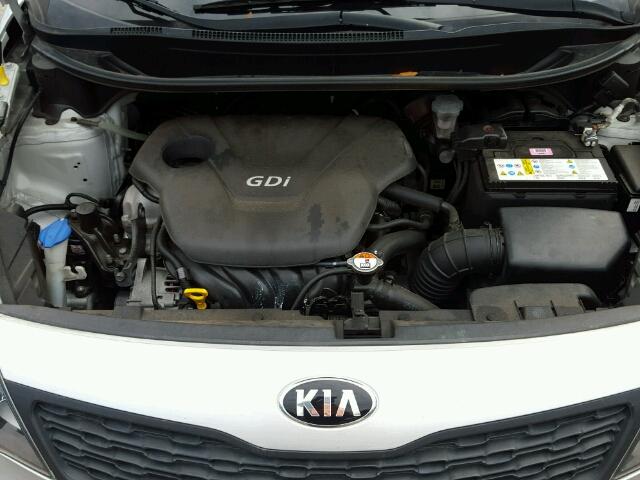 KNADM4A39E6329027 - 2014 KIA RIO LX SILVER photo 7