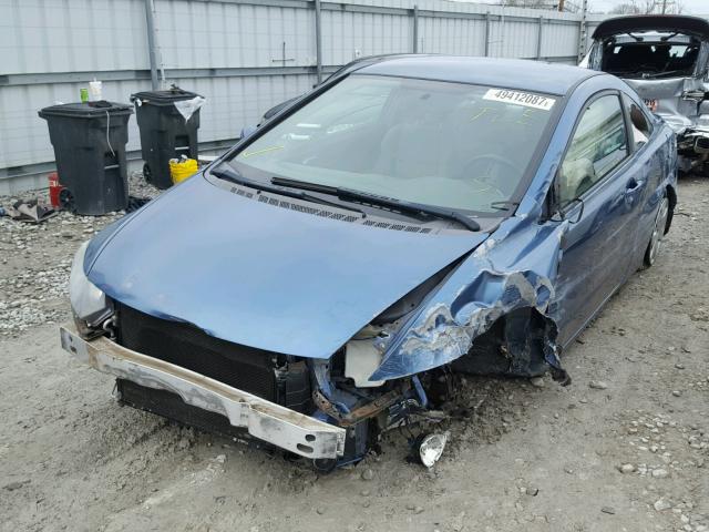 2HGFG12679H500826 - 2009 HONDA CIVIC LX BLUE photo 2