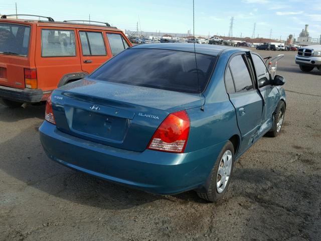 KMHDN46D56U241537 - 2006 HYUNDAI ELANTRA GL GREEN photo 4