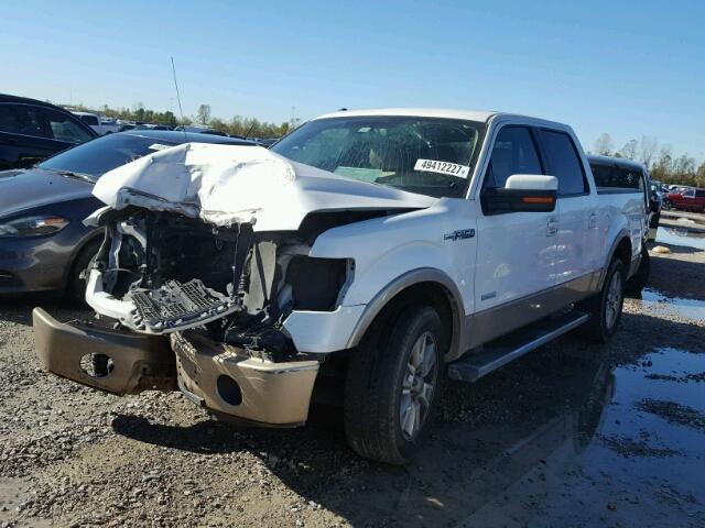 1FTFW1CT6BKE15450 - 2011 FORD F150 SUPER WHITE photo 2