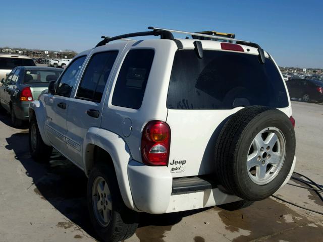 1J4GK58K22W108299 - 2002 JEEP LIBERTY LI WHITE photo 3