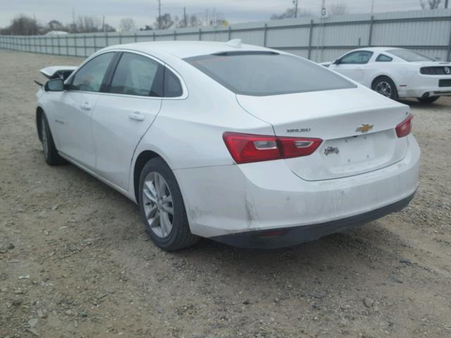 1G1ZE5ST3HF154376 - 2017 CHEVROLET MALIBU LT WHITE photo 3