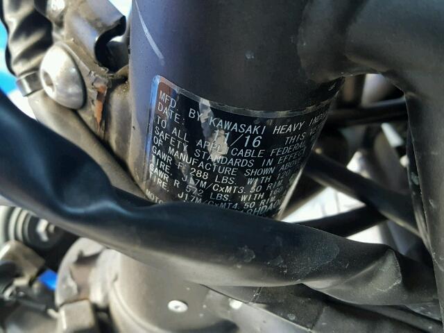 JKAEXEJ18HDA00786 - 2017 KAWASAKI EX650 J თეთრი ფოტო 10