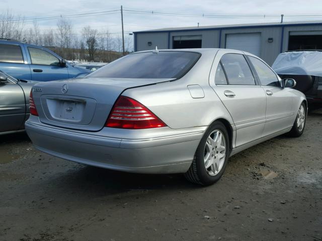 WDBNG75J43A319622 - 2003 MERCEDES-BENZ S 500 SILVER photo 4