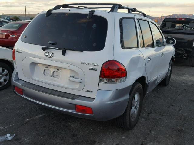 KM8SC73E35U913413 - 2005 HYUNDAI SANTA FE G WHITE photo 4