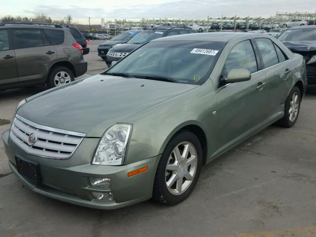 1G6DW677750221921 - 2005 CADILLAC STS GREEN photo 2