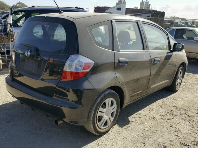 JHMGE87239S050249 - 2009 HONDA FIT BLACK photo 4