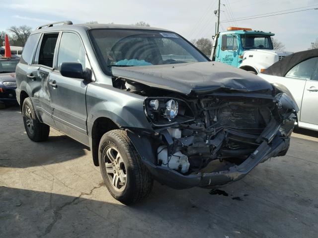 5FNYF18604B005979 - 2004 HONDA PILOT EXL GRAY photo 1