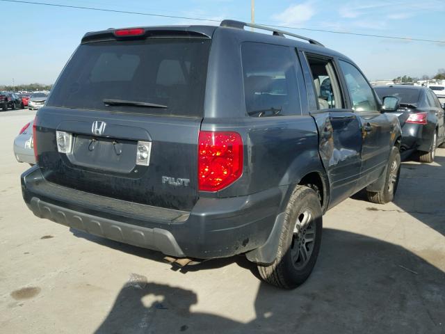 5FNYF18604B005979 - 2004 HONDA PILOT EXL GRAY photo 4