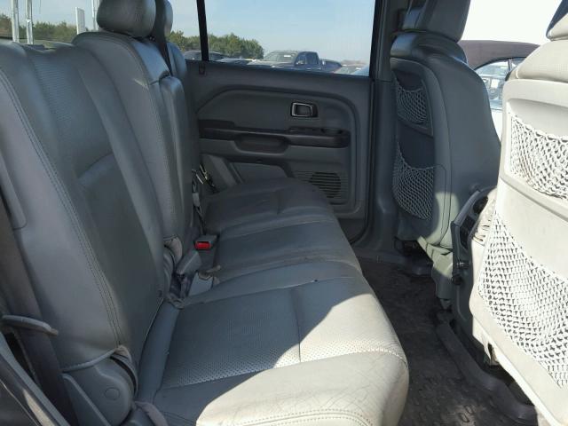 5FNYF18604B005979 - 2004 HONDA PILOT EXL GRAY photo 6