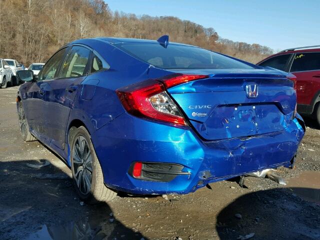 19XFC1F79HE021895 - 2017 HONDA CIVIC EXL BLUE photo 3