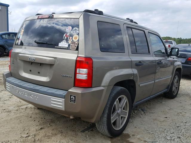 1J8FT48W58D700868 - 2008 JEEP PATRIOT LI TAN photo 4