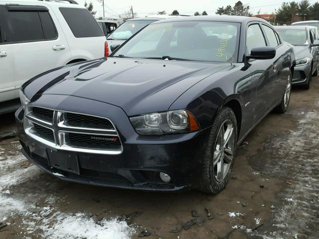 2C3CDXDT9CH262263 - 2012 DODGE CHARGER R/ BLUE photo 2