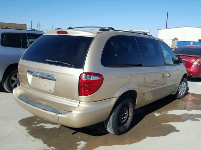 2C8GP44311R226432 - 2001 CHRYSLER TOWN & COU TAN photo 4