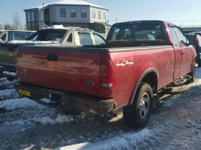 1FTRX18WX3NB76448 - 2003 FORD F150 RED photo 4