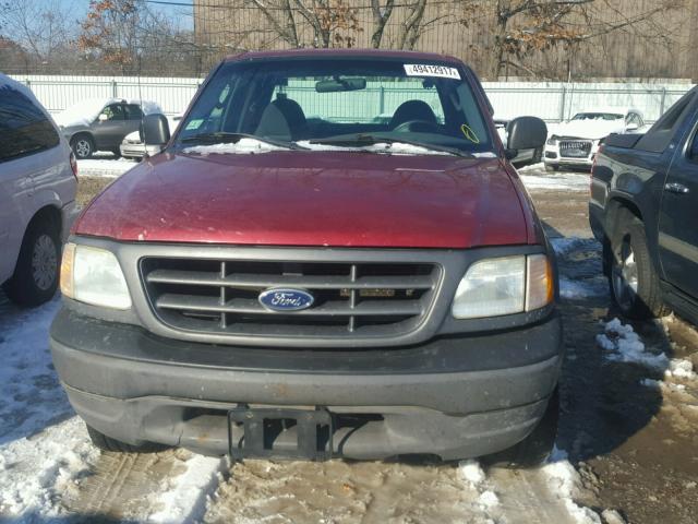 1FTRX18WX3NB76448 - 2003 FORD F150 RED photo 9