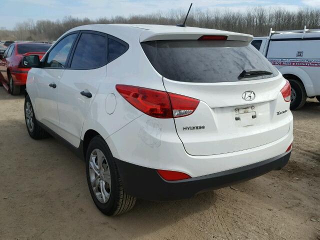 KM8JT3ABXDU727413 - 2013 HYUNDAI TUCSON GL WHITE photo 3